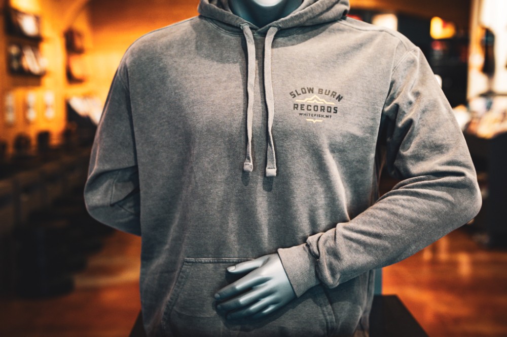 Gray Mountain Hoodie wear by mannequin