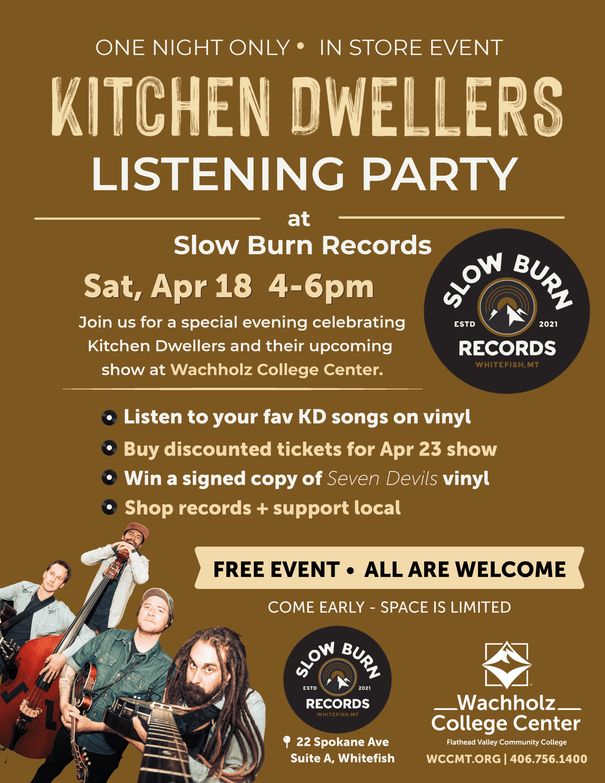 Flyer for listening party--info in post